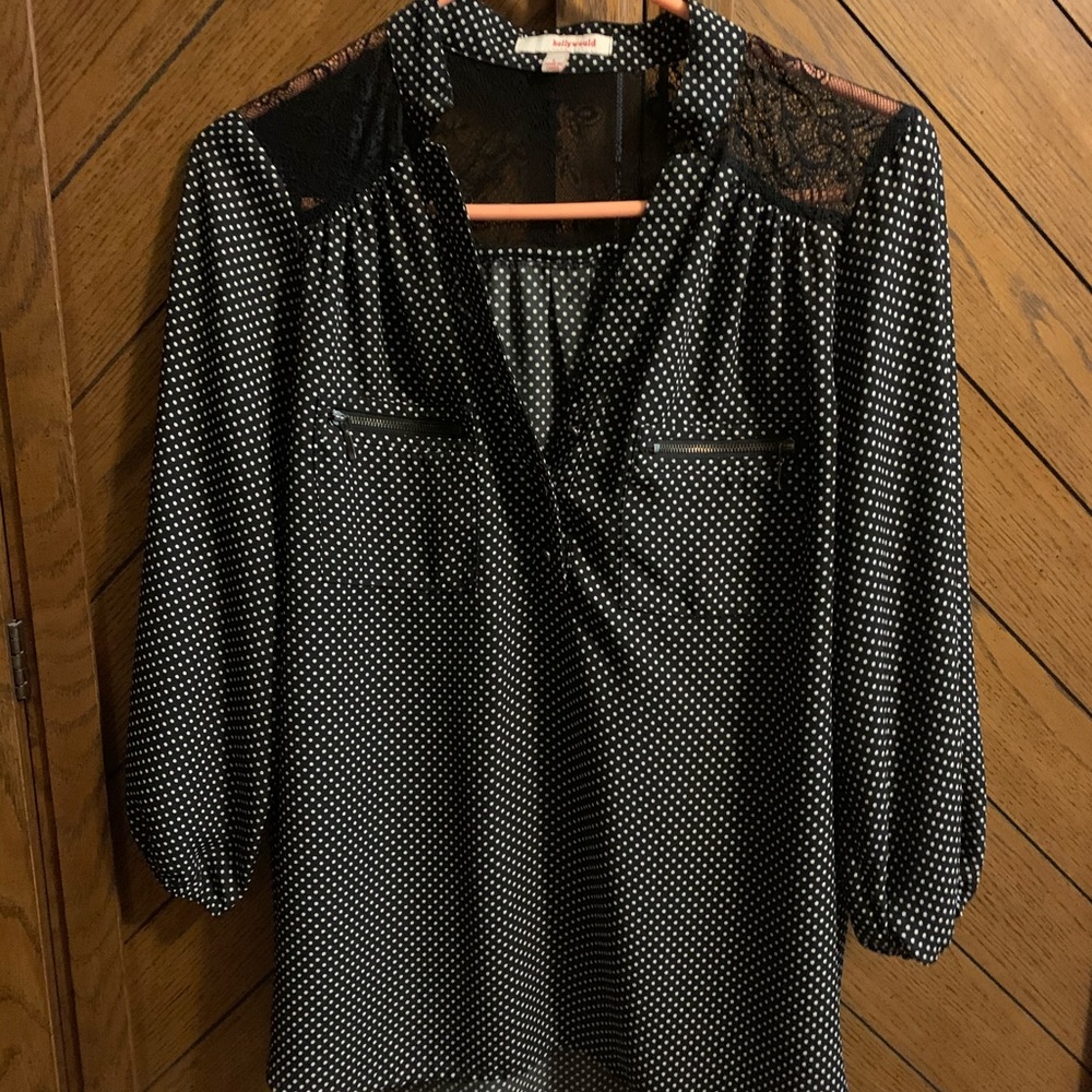 Polka dot blouse